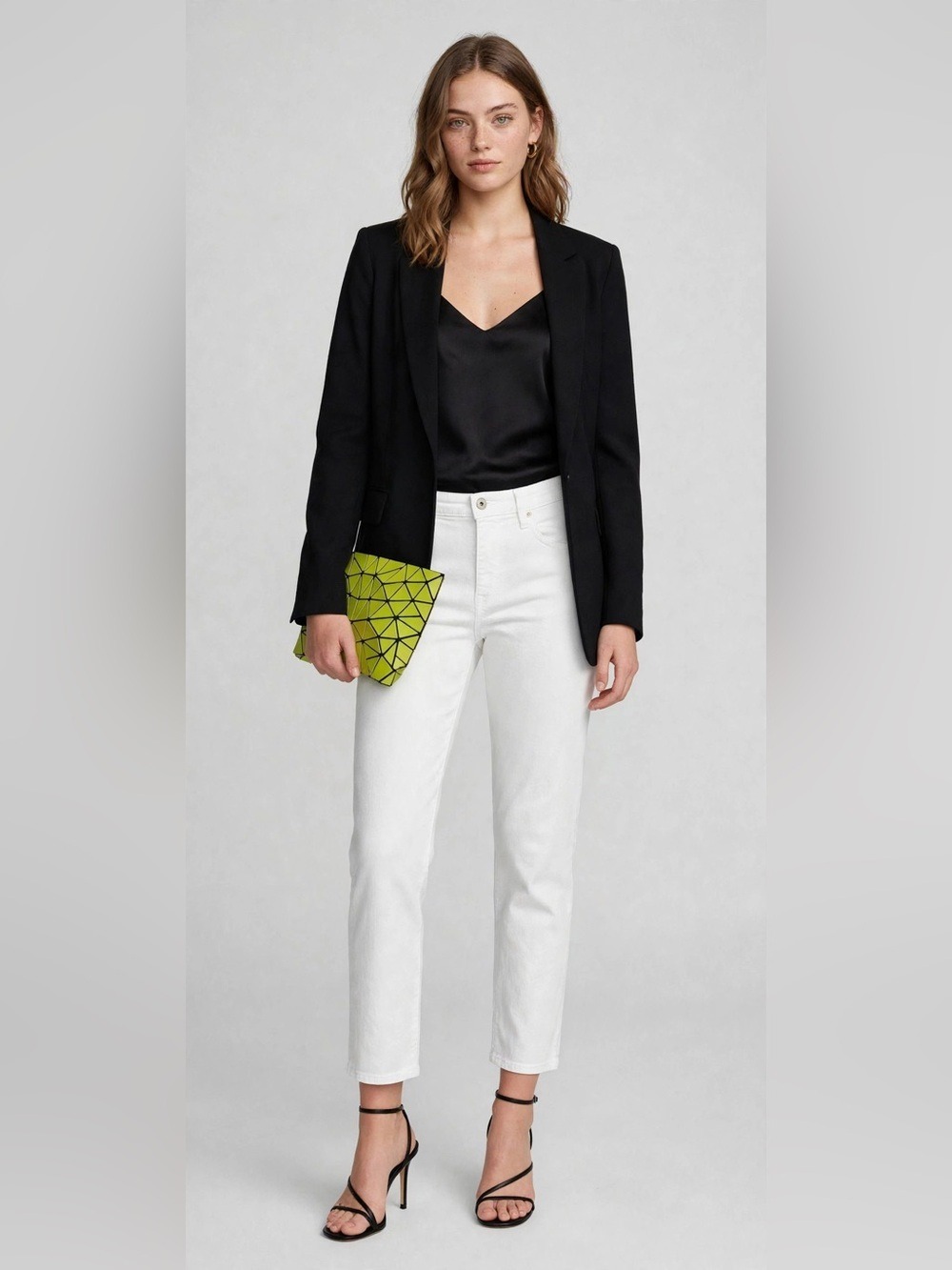 Ella Moss High Rise Straight Leg Juniors 6/28 White Jeans